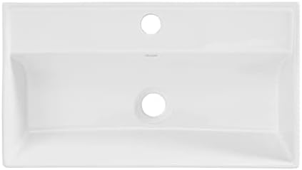 22 Wall-Mounted Bathroom Sink with Gold Finish Towel Bar