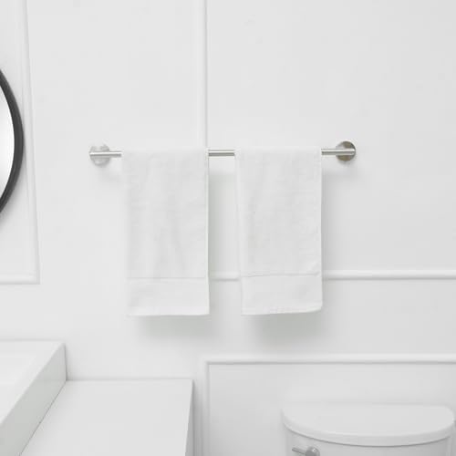 5-Piece Stainless Steel Towel Bar Set with Brushed Nickel Finish