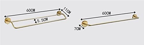 Sturdy Brass Towel Bar Aesthetic Design Towel Holder Bathroom Space-Saving