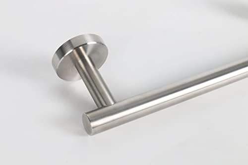 Sturdy 304 Stainless Steel Bath Towel Bar with Smooth Nickel Finish