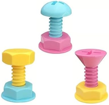 3-Piece Adhesive Screw Wall Hooks for Kids Rooms Offices