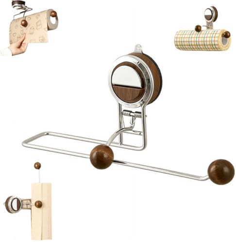 Crazyview Suction Cup Toilet Paper Holder Space-Saving Design
