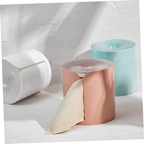 PRETYZOOM Wall-Mounted Transparent Toilet Paper Holder for Efficient Storage