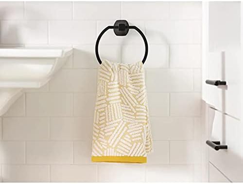 Moen Lindor Matte Black Bathroom Set 18 Towel Bar Holder Set