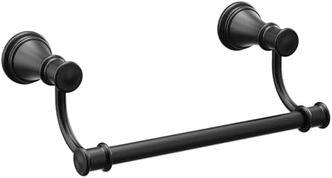 Stylish Matte Black Towel Bar for Kitchens Bathrooms