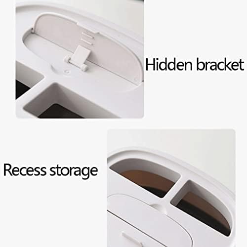 Stainless Steel Toilet Paper Holder with Storage for Desk