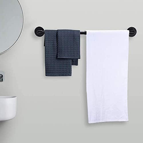 Heavy Duty Towel Bar Space Saving Black Towel Organizer