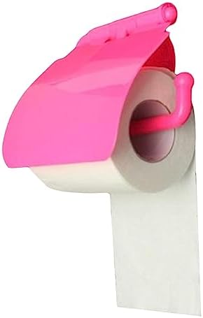 COSMEVIVI3pcs Bathroom Wall Mounted Tissue Box Toilet Paper Holder Rose Red