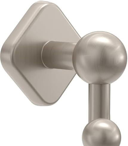 FRANKLIN BRASS Gainesville Bath Towel Hook Satin Nickel Double Wall Mounted