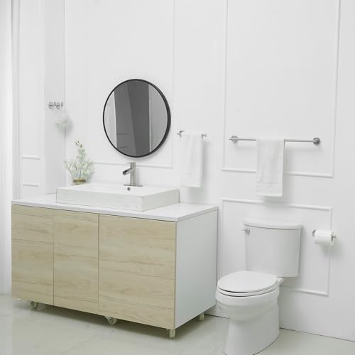 5-Piece Stainless Steel Towel Bar Set with Brushed Nickel Finish
