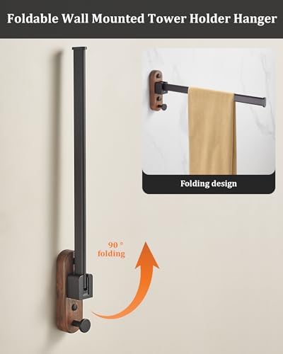 Space-Saving Stainless Steel Folding Towel Rack