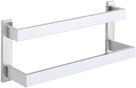 Alise Bath Double Towel Bars Black Stainless Steel Towel Holder for Bathroom