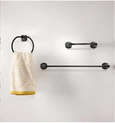 Moen Lindor Matte Black Bathroom Set 18 Towel Bar Holder Set