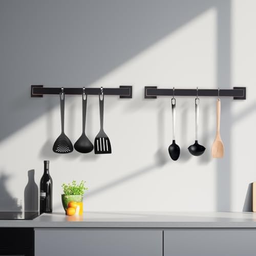Premium 2-Piece Stainless Steel Orb Towel Bar for Bathrooms