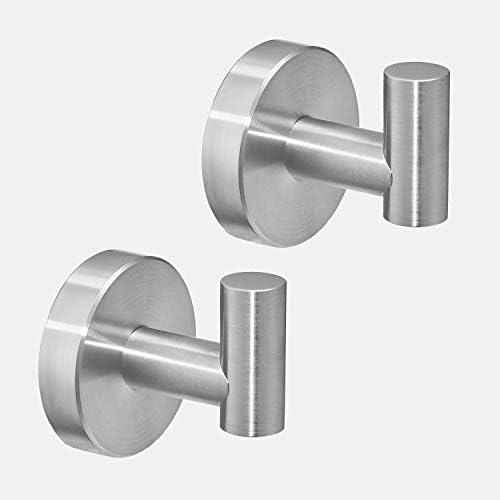 POKIM 2 Pack Nickel Towel Hook Set