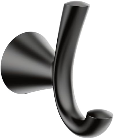 Matte Black Robe Hook with Pro-fit Installation