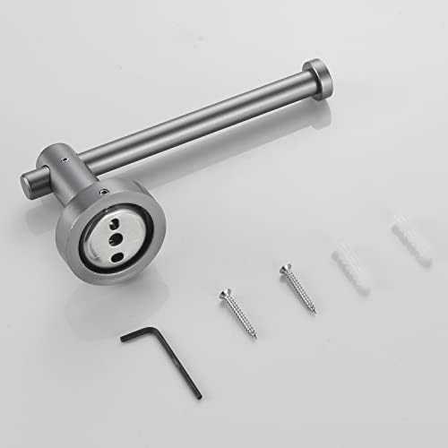 6-Piece Aluminum Towel Bar Set 24 Long Gun Grey