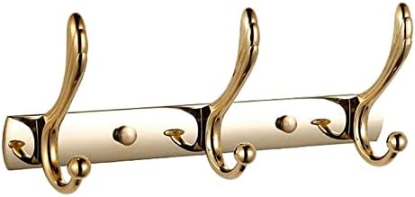 DRMEE Gold Row Robe Towel Hooks for Bathroom