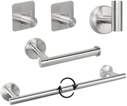 Bathroom Hardware Set Thick Stainless Steel Towel Bar Holder Set