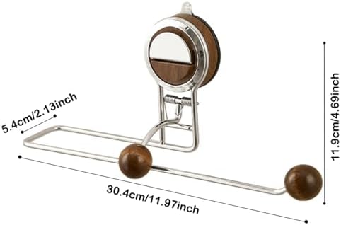 Effortless No-Drill Suction Cup Paper Towel Holder for Kitchen Bathroom