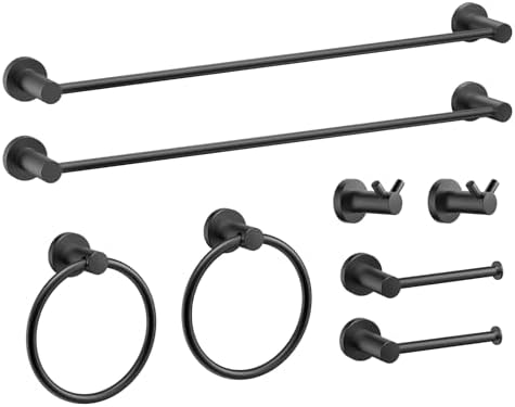FORIOUS 8-Piece Bathroom Accessory Set