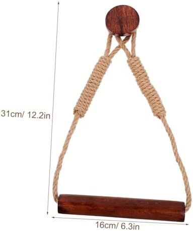 Elegant Wall-Mounted Toilet Paper Holder Rustic Rope Design