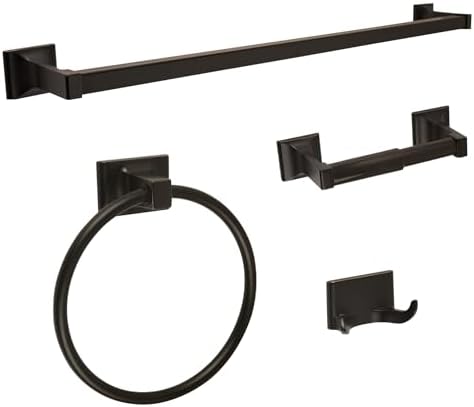 Modern Essential Bathroom Accessories Kit Oil-Rubbed Bronze