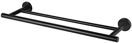 JQK Black Double Towel Bar