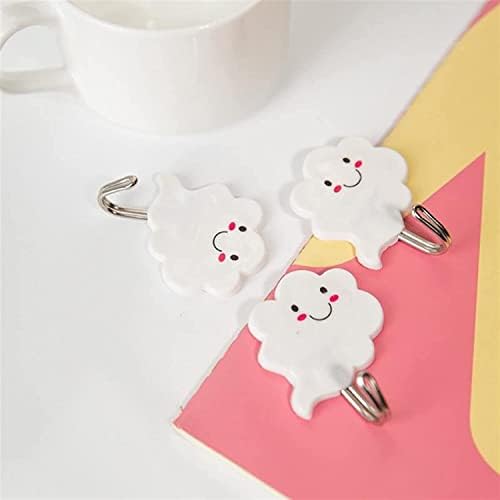 3-Piece Robe Towel Hooks Self-Adhesive Wall Hangers for Bathroom Kitchen