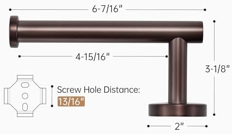 KES Bathroom Toilet Paper Holder Sturdy 188 Stainless Steel Design