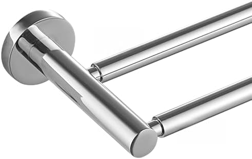 BESy Adjustable 164-283 Inch Double Bath Towel Bar Retractable Rust-Resistant