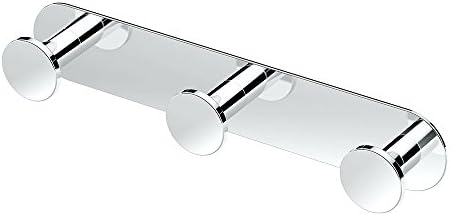 Gatco 1282 3-Tier Modern Robe Towel Hook Chrome