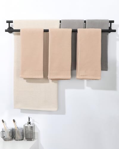 Alise Double Bath Towel Bars for Bathroom Matte Black
