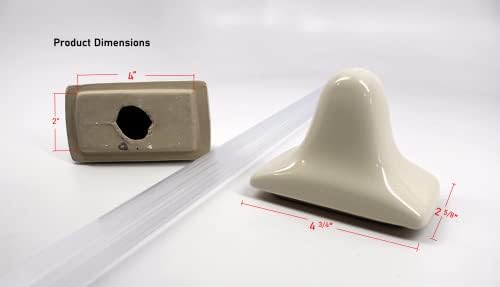 Tedenos Ceramic Towel Bar Bone_Almond not for flat surface