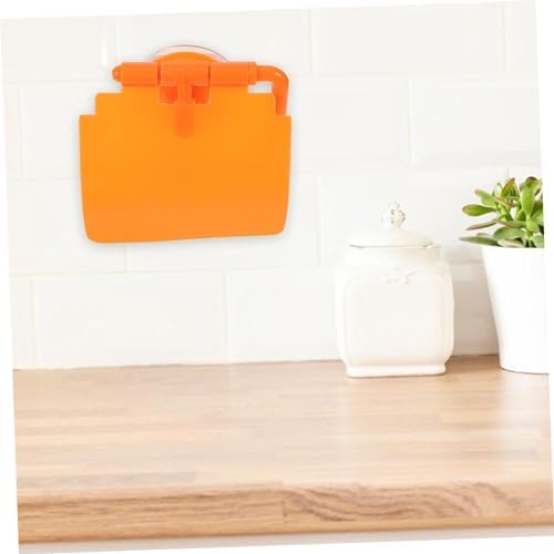 Angoily Space-Saving Toilet Paper Holder with Suction Cup Design