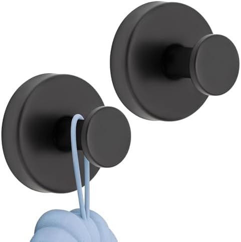 Heavy-Duty Suction Cup for Shower 2-Pack Black