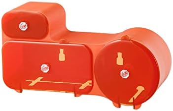 GUYIRT Wall-Mount Toilet Roll Holder Waterproof Rust-Resistant Orange