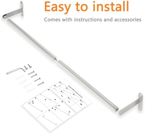 High-Quality Sustainable Space DOKU 24-Inch Brushed Nickel Bathroom Towel Bar