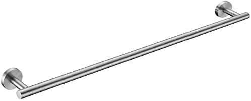 Nolimas Brushed Nickel Bath Towel Bar Stainless Steel 33-inch Single Towel Rack