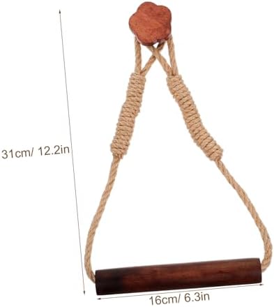 Space-Saving Rope Wooden Toilet Paper Holder
