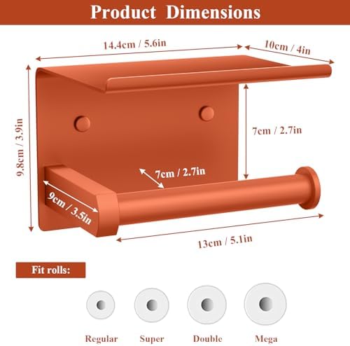 Stainless Steel Toile Paper Holder Modern Design Durable Compact for Home Use