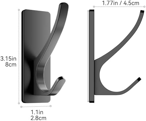 Self-Adhesive Towel Hooks Premium 13LB 4-Packad