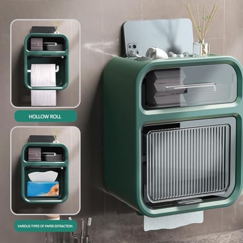 Durable Wall-Mounted Toilet Paper Holder for Bathrooms