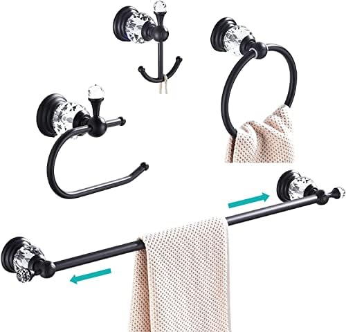 Luxurious Crystal Towel Rod for Bathroom