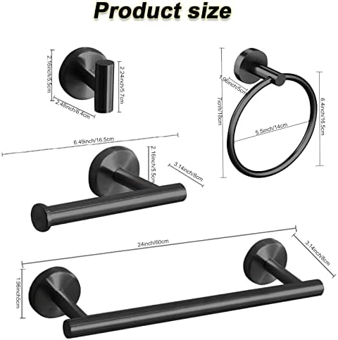 10-Piece Stainless Steel Towel Bar Set