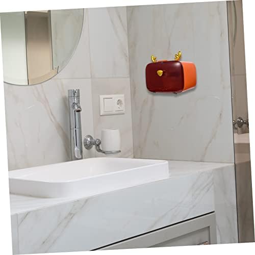 KONTONTY Cartoon Antler Wall-Mounted Tissue Holder
