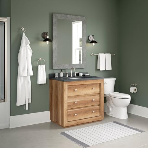 FRANKLIN BRASS Gainesville Bath Towel Hook Satin Nickel Double Wall Mounted