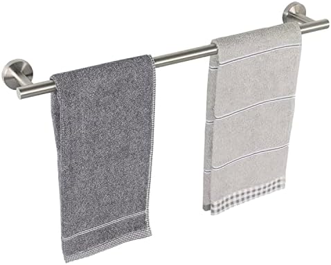 Sturdy 304 Stainless Steel Bath Towel Bar with Smooth Nickel Finish