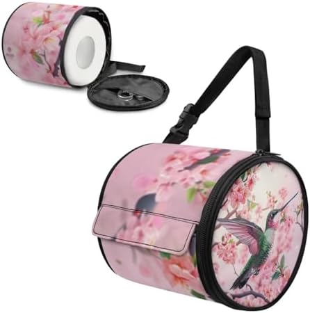 ZUXONGSY Hummingbird Camping Paper Towel Holder Peach Blossom Car Decor