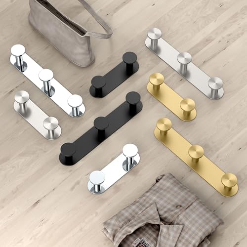 Gatco 1282 3-Tier Modern Robe Towel Hook Chrome